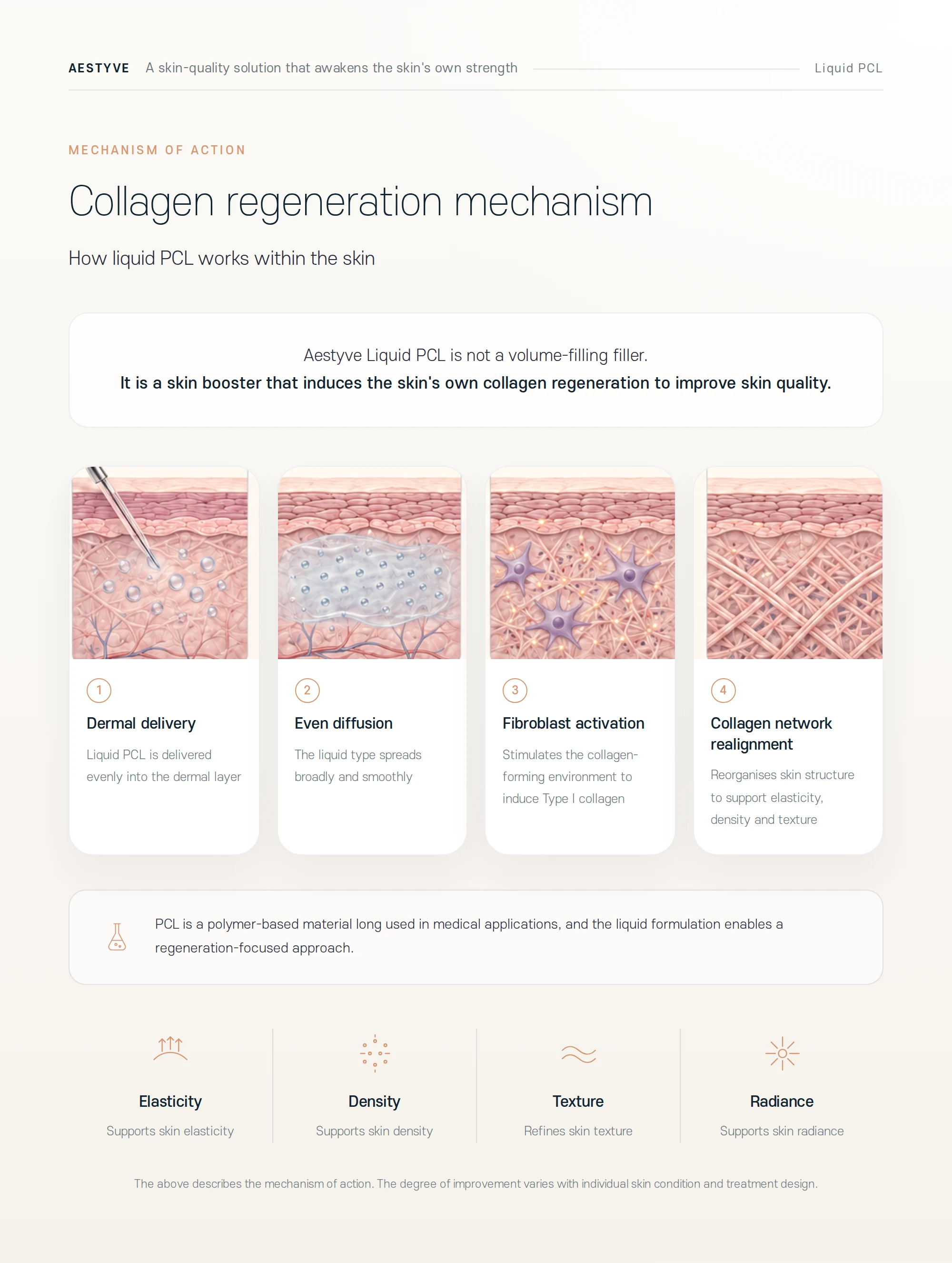 Collagen regeneration mechanism