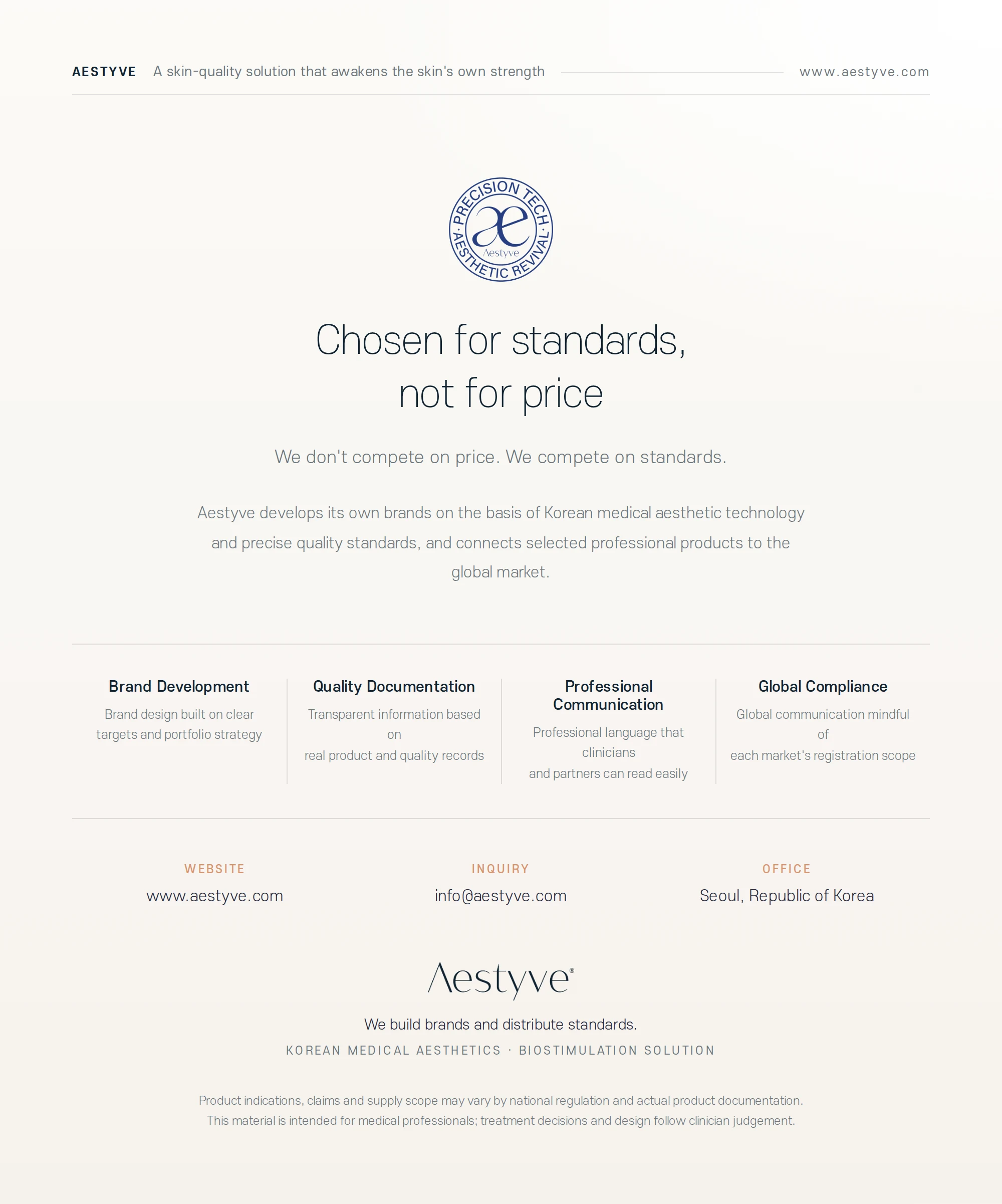 Aestyve brand and contact